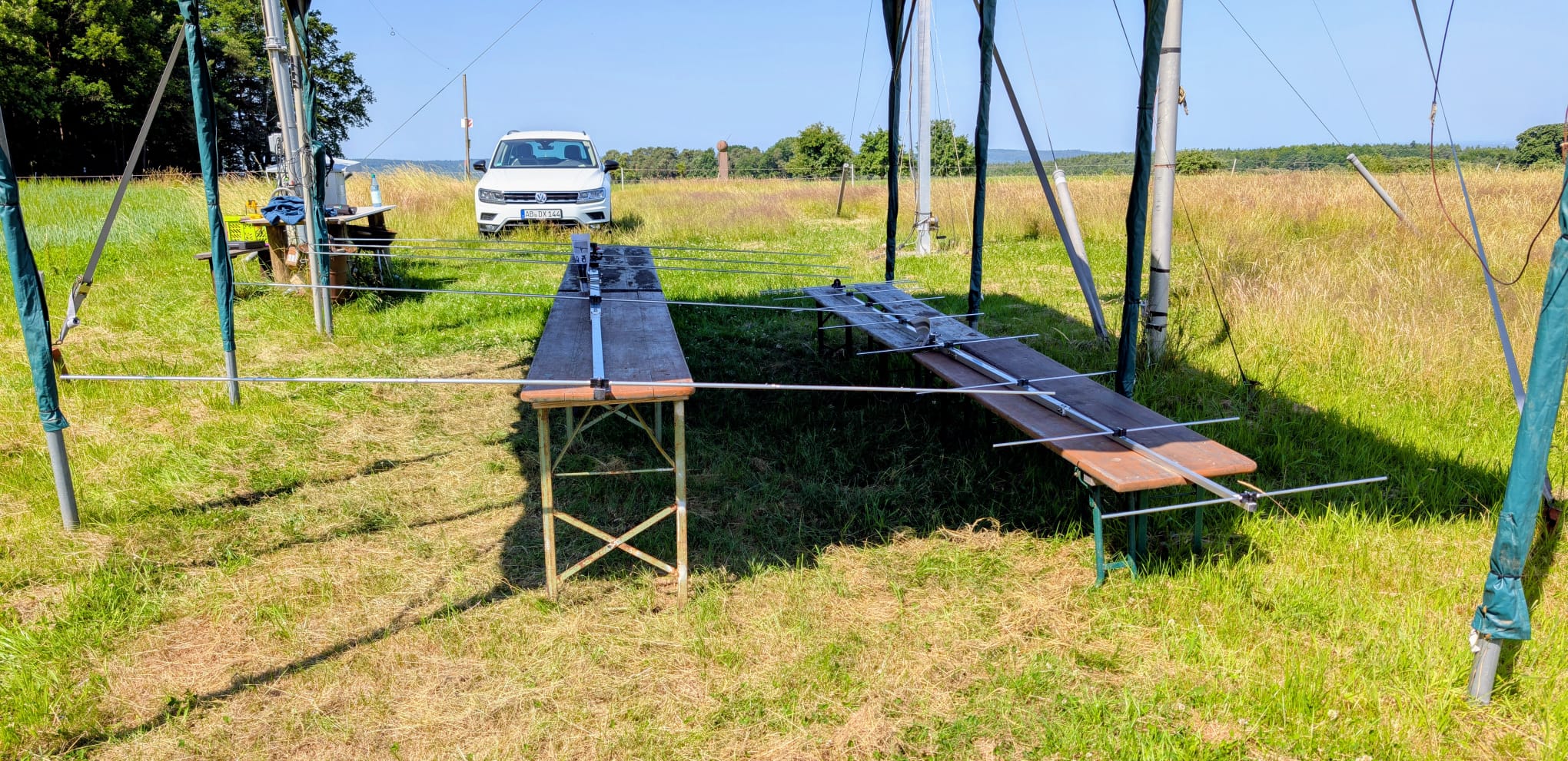 Antennen aufgebaut